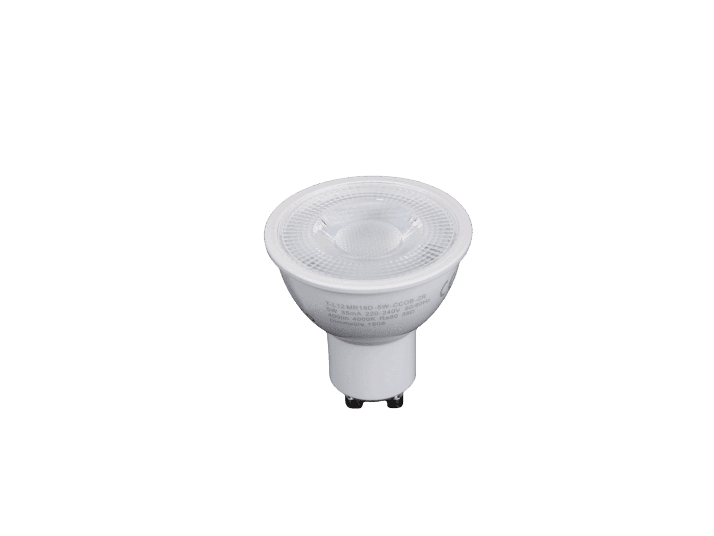 ROBUS, DELPHI 5W LED GU10 Lamp, IP20, 4000K, *Dimmable*