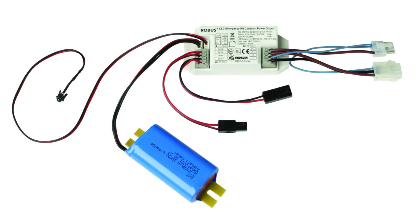 ROBUS R16EMPK-PSU 1.6W Plug In Emergency Pack with LiFePO4 battery (LUNATE & ROCCO)