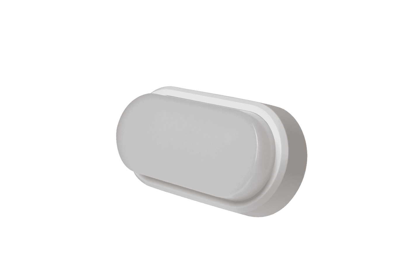 ROBUS, OHIO 12W IP54 Oval Bulkhead, 3000K, c/w White And Black Trims
