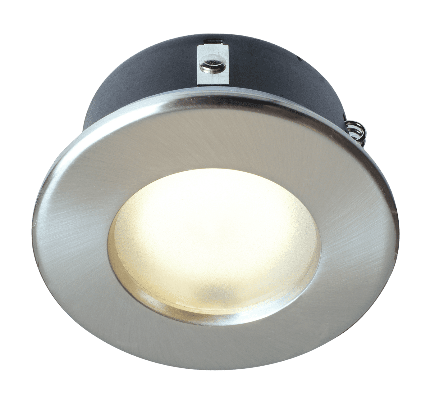ROBUS, ROBIN SHOWER 50W Mains Voltage GU10 Downlight, IP65, *83mmBrushed Chrome*