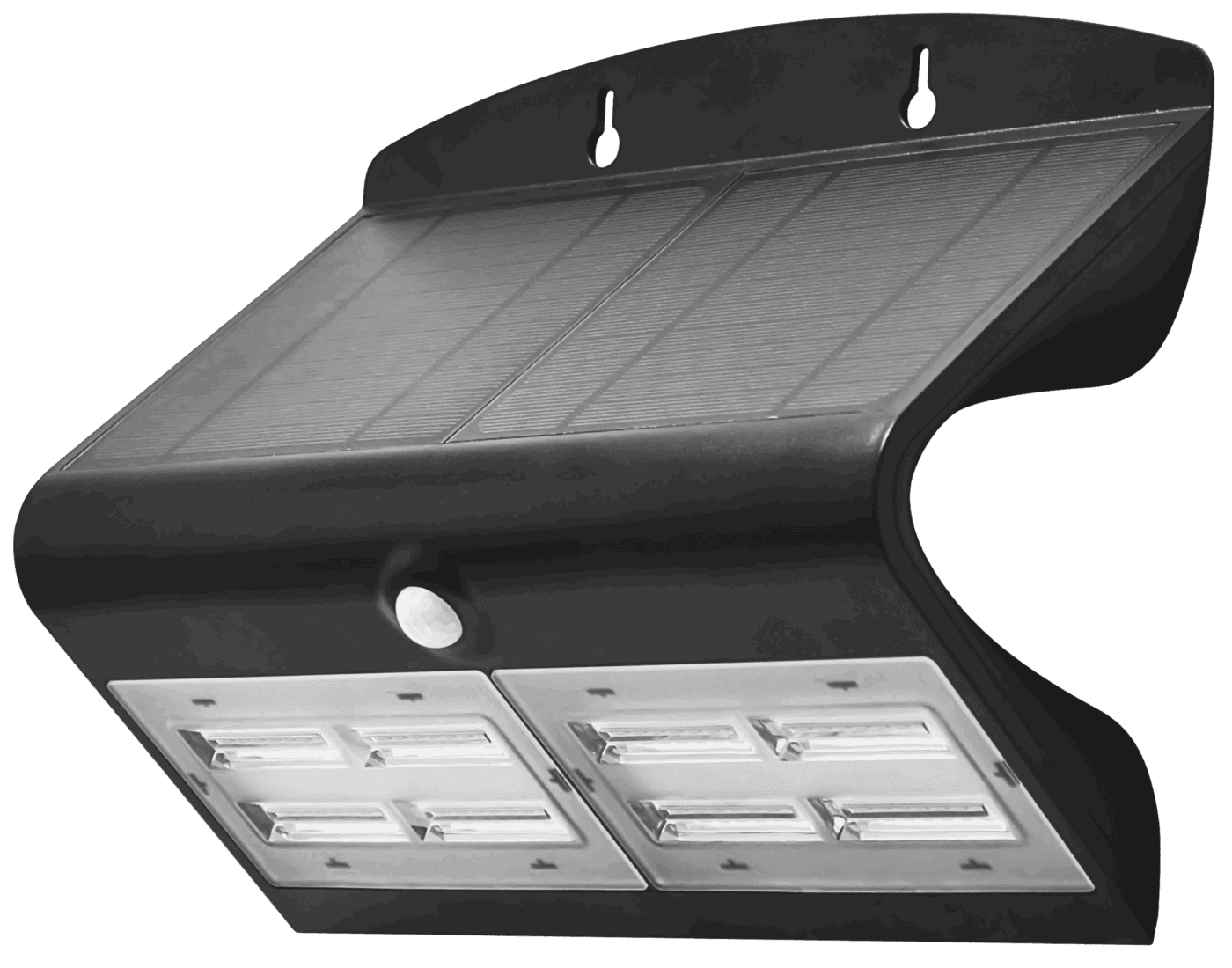 ROBUS RSO740P-04S OL 6.8W Solar LED Wall light with PIR IP65 Black 4000K