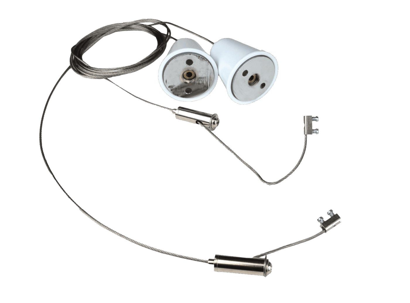 ROBUS, TRACK Suspension Kit, 1.5m Cable Ceiling Cap and Locking Screws