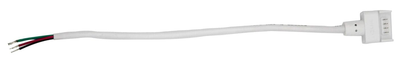 ROBUS, VEGAS EASY CLIP Connector For 12V-24V RGB IP67-Strip-To-Driver, With 150mm Wire, *Priced Per 1pc*