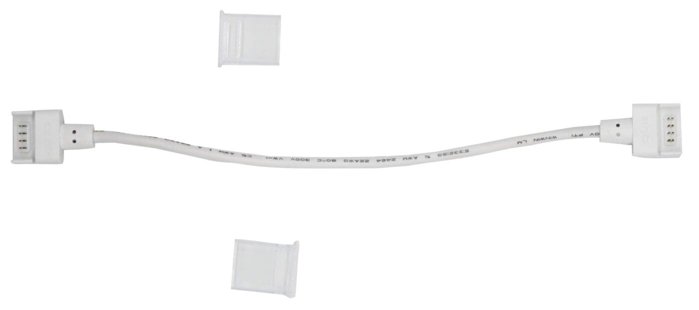 ROBUS, VEGAS EASY CLIP Connector For 12V/24V RGB IP67- Strip-To-Strip, With 150mm Wire *Priced Per 1pc*