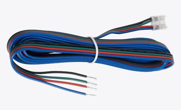 RMUCOBRGB-C12 VEGAS COB EASY CLIP Connector For COB 24V RGB IP20/ Strip-To-Driver, With 2000mm Wires/ Priced Per 10pc