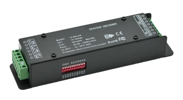 LT-854-5A DMX 512 Decoder 4CH CV