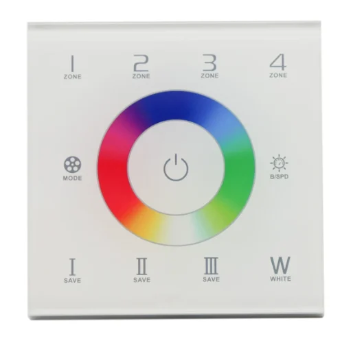 EX8S DMX Touch Panel 4 Zones Controller For RGBW LED Strip